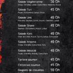 Menu Fuji sushi Tetouan August 2023 523012-090500